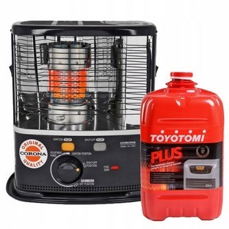 Piecyk naftowy knotowy Corona RX 2485 2,4 kW do 30m2 + NAFTA TOYOTOMI 20 l.