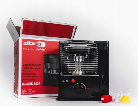 Przenośny piecyk naftowy knotowy Zibro RS 4022 2,2kW czujnik CO2 do 32m2