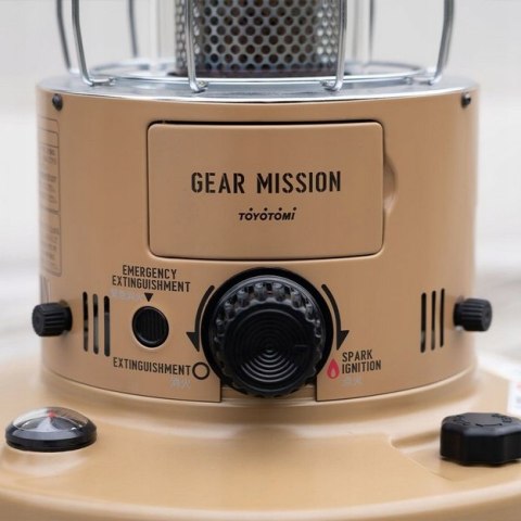 Toyotomi Zibro GEAR MISSION RR-GER25 przenośny knotowy piecyk naftowy 2,5kW