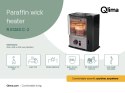 Qlima R8128S piecyk naftowy knotowy podwója komora spalania 2.9 kW do 40 m2